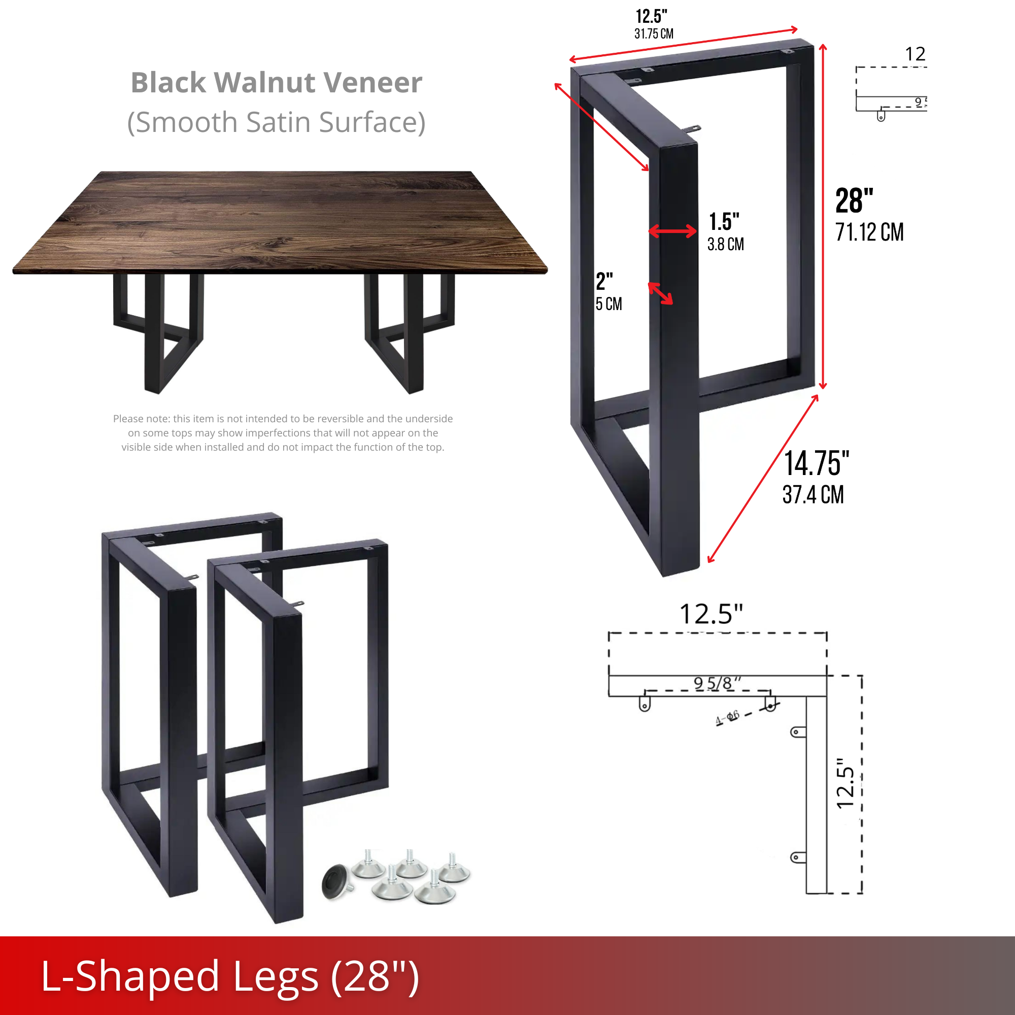 Walnut Veneer Table – The Canadian Table Company